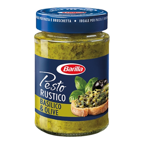 Picture of BARILLA PESTO RUSTIC0 BASILICO & OLIVES 200GR